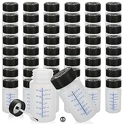 JMIATRY 50 Pack 2 OZ Paint Touch Up Bottles with