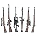backdraft 1/6 Scale Rifle Collection Diorama Figure (six Models) Gewehr 43 SVT-40 RPG-7, etc.