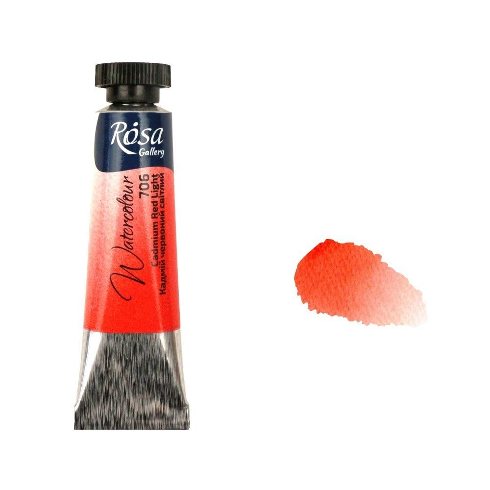 Professional Watercolour Paint, 10ml Tubes, Gallery, Artist Quality (Cadmium Red Light)