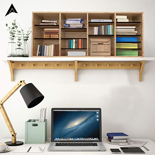 AdirOffice Adjustable Literature Organizer Wooden Student Classroom
