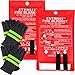 EVERLIT Fire Blanket Size XL 47”x47” Fire Suppression Emergency Blanket w/Heat Resistant Gloves w/Reflective Strap (2-Pack) for Kitchen, Camping, Grillingthumb 4