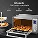Willsence Toaster Oven 4 Slice, Utility Convection Stainless Steel with Timer/ Toast / Bake /Broil Settings, Convenient Digital Function Display with 1600W Efficient Heating