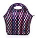 Cosfash Neoprene Lunch Tote Insulated Reusable Picnic Lunch Bags Boxes for Men Children Kid Women Adults Nurses (Purple)
