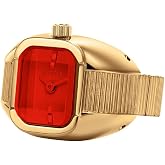 Breda Nocturne Ring Watch, 16mm &ndash; 18K Gold-Plated Stainless Steel Case, Expandable Ring Band, Japanese Quartz Movement