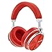 Bluedio T4S (Turbine) Active Noise Cancelling Over-ear Swiveling Wireless Bluetooth Headphones with Mic (Red)