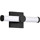 Nuvo Lighting 62/2201 Bowman - 13W LED Bath Vanity-4.5 Inches Tall and 12 Inches Wide, Finish Color: Matte Black