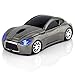 CHUYI Cool Sports 3D Car Shaped Wireless Optical Mouse 1600DPI 3 Button Ergonomic Office Mice with USB Receiver for Travel Business School Gift (Grey)