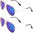 Creamily Kids Aviator Sunglasses UV Protection Aviator Sunglasses for Little Girls Boys Age 2-9