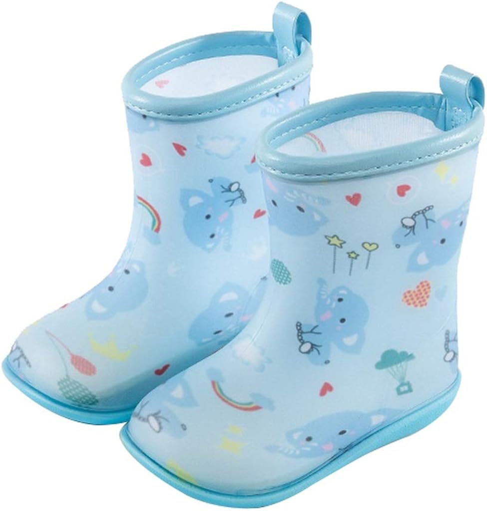 GDSSX Fashion Printed Children's Rain Boots Waterproof Lightweight Rain