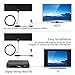 TV Antenna, MIESCHER Indoor Antenna, built-in Amplifier 60 miles Signal Reception for 1080P, VHF and UHF, get Free Local Channels for TV, HDTV and Smart TV - Black