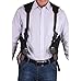 ZHW Tactical Universal Double Draw Shoulder Holster，Versatile Breathable Concealed Carry for Pistol Handgun Gun,Adjustable Elastic Band for Women Men (Black)