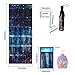 Zwudy Over The Door Shoe Organizer, 24 Mesh Pockets Over The Door Organizer with 4 Hooks, 18.5 x 64 Inch Night Starry Sky Shoe Organizer for Closet