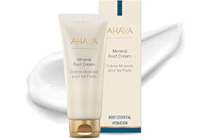 AHAVA Dead Sea Water Mineral Foot Cream - Nourishes & Hydrates Dry Soles, Prevents Cracks & Irritations, with Witch Hazel Leaf, Osmoter blend, Jojoba, Avocado, Sweet Almond & Wheat Germ Oil