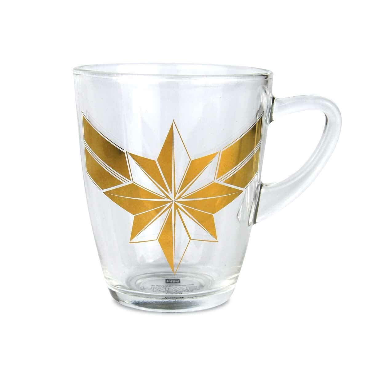 Captain Marvel cup logo 220ml glass
