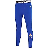 DEVOROPA Youth Boys' Compression Leggings Sports Tights Fleece Lined Thermal Base Layer Pants