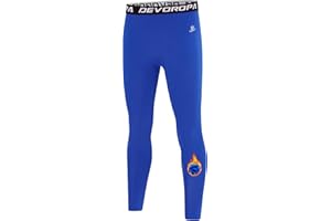DEVOROPA Youth Boys' Compression Leggings Sports Tights Fleece Lined Thermal Base Layer Pants