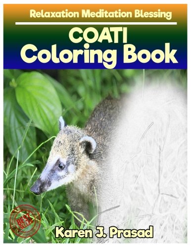 Free COATI Coloring book for Adults Relaxation Meditation Blessing: Sketch coloringbook Grayscale Picture [K.I.N.D.L.E]