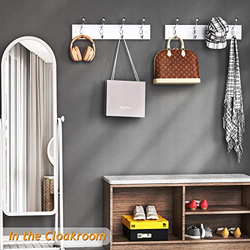 AMADA HOMEFURNISHING Coat Rack Wall Mount 2 Pack, Coat Hooks Wall Hooks