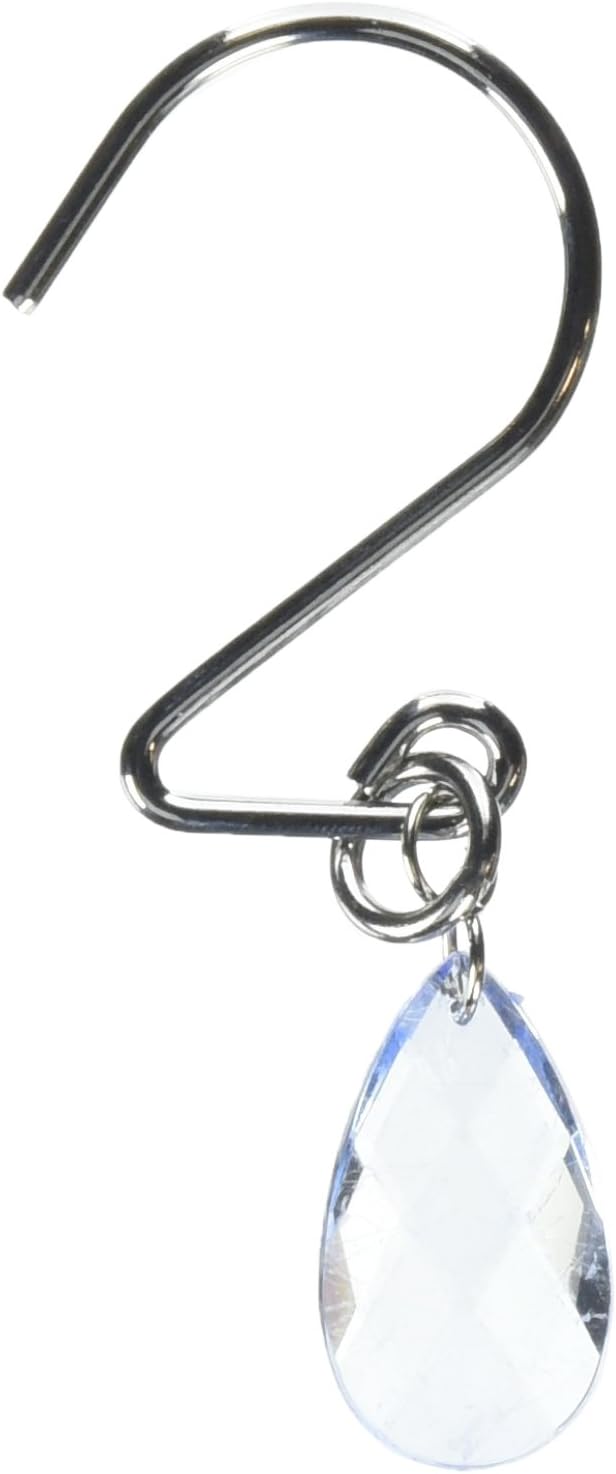 Carnation Home Fashions, Inc PHPR/24 Prism Resin Shower Curtain Hooks in Slate