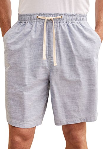 Kingsize Men's Big & Tall Chambray Shorts, Chambray Big-8Xl