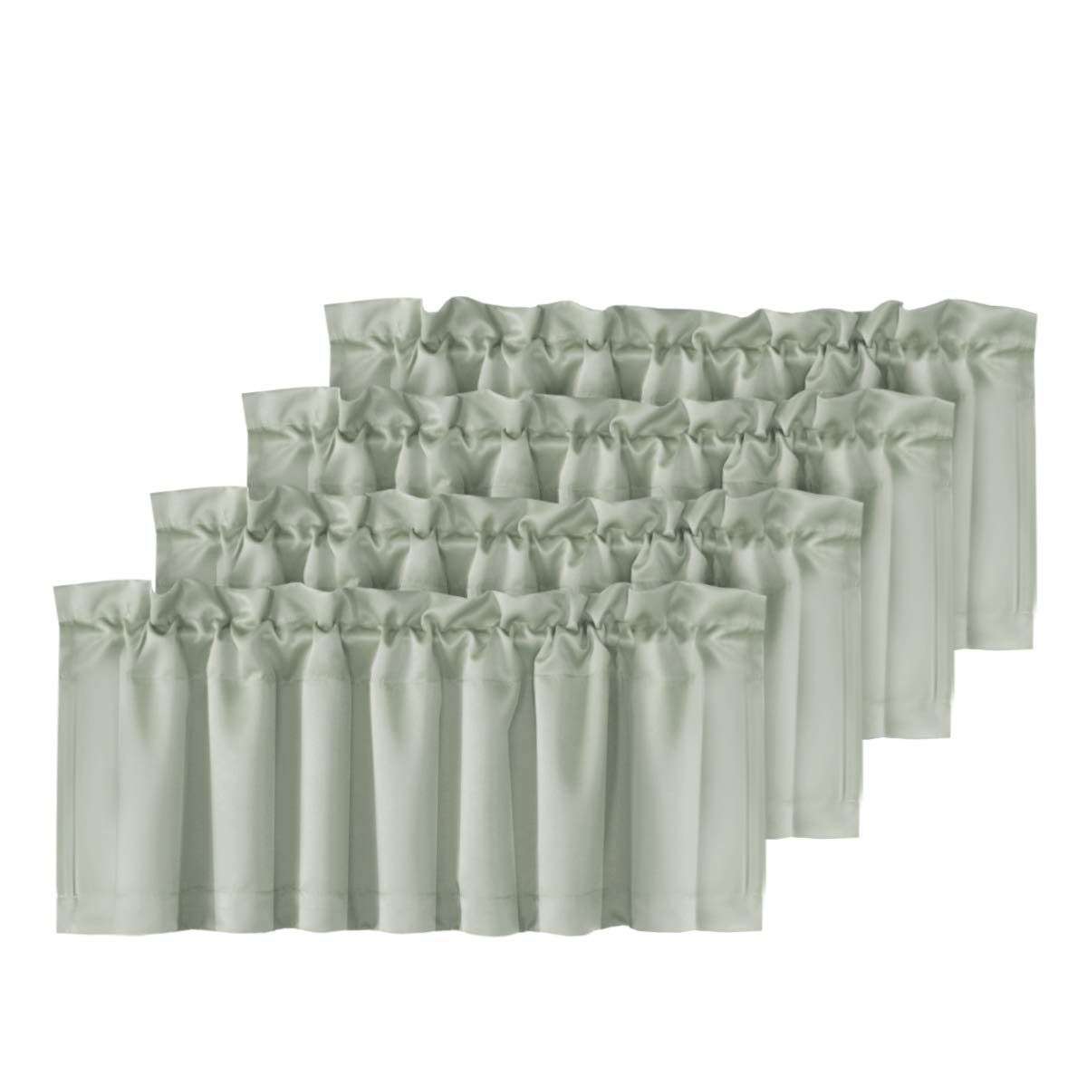 Best living room window rod pocket sage valances