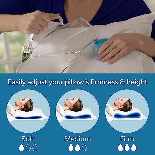 Mediflow Fiber Water Pillow Adjustable Pillow for Neck Pain Relief