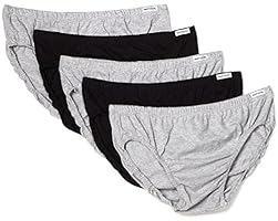 Fruit of the Loom Men`s 5-Pack Black/Grey No-Fly Sport Briefs, FTL