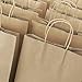 GSSUSA 16x6x12 Large Paper Bags with Handles 100Pcs, Gift Bags, Bag for Small Business Bulk, Brown Paper Shopping Bag for Boutique, Merchandise, Clothing, Grocery, Food Service Take Out