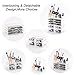 Bestrice Acrylic Makeup Organizer Jewelry Display Boxes Bathroom Storage Case 3 Pieces Set 7 Drawers