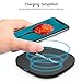 Wireless Charger, Fast Wireless Charging Pad 10W with Anti-slip Rubber for iPhone X, iPhone 8 / 8 Plus, Samsung Galaxy Note 8 / S8 / S8 Plus, S7 / S7 Edge and Qi-Enabled Devices (Black)