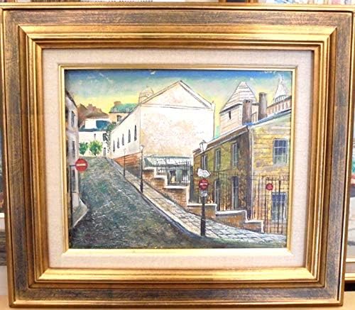 ヨーロッパ風景油絵 小澤勇寿郎 パリ サクレクール寺院 インテリア 訳ありセール 格安 リビング 3号油絵