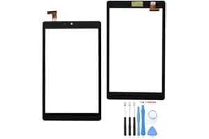 GR Touch Screen Digitizer with Frame for Nextbook Ares 8A, NX16A8116A, NX16A8116K, NX16A8116S, 8 inch Tablet Touch Screen Digitizer 40pin, (Does NOT Work for Models. NXA8QC116B, NXA8QC116R), Black