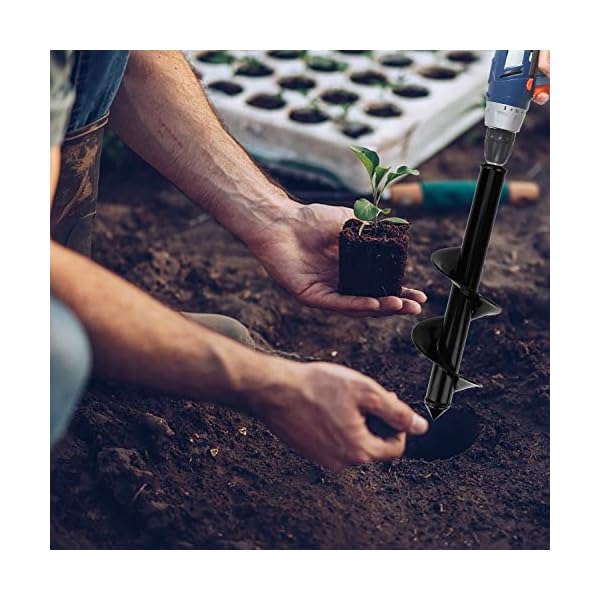 RZKJ-SHOP Garten Schnecken Spiralbohrer, Handbohrer Erdlochbohrer Erdbohrer Pfahl Loch, Zeitsparende Lochbohrer… – Bild 8