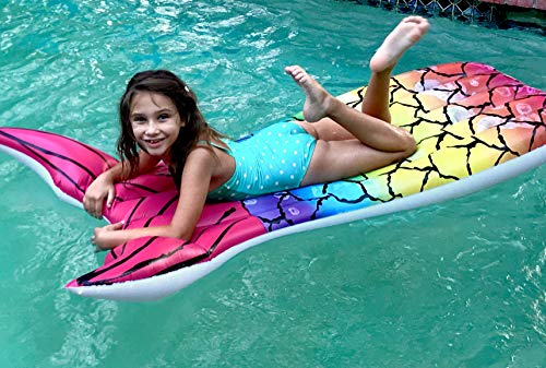 Pool Floats for Adults - Mermaid Pool Float - Large Inflatable Pool Floats for Kids and Adults - Easy Fill Valve - Huge Inflatable Floats for Pool, Beach Lake River Raft Floatie Toys Summer Fun - Thumbnail 5