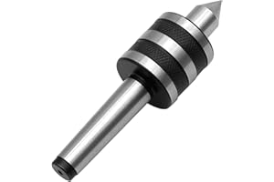 MDEOOSKY MT2 Live Center, 60 Degree Morse Taper 2MT, 5000 Max RPM, Precision Lathe Medium Duty Live Tailstock Center for Triple Bearing Lathe Medium Duty CNC Work