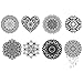 Tattify Assorted Mandala Temporary Tattoos - Ascension (Complete Set of 16 Tattoos - 2 of each Style) - Individual Styles Available - Fashionable Temporary Tattoos …