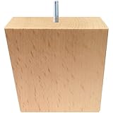 Set Holzfüße - Möbelfüße - Sofafüße - Sesselfüße Buche lackiert 130/60