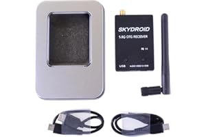MLRPGO Skydroid OTG 5.8G 150CH Channel UVC Single Control Mini FPV Receiver Video Transmission Downlink Audio for Android Phone (Black)