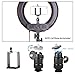 Emart Ring Light Photo Video Continuous Lighting Kit,14-Inch Dimmable SMD LED Shooting Photography Studio,Light Stand,Plastic Color Filter Set,Hot Shoe Adapter and Bluetooth Receiver for Smartphone