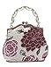 ilishop Women's Vintage Luxury Printing Beaded Women Handbag Evening Bag (Pink)
