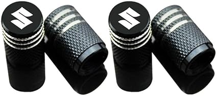 Amazon Co Jp バルブキャップ スズキ Suzuki 車 エアー バルブ キャップ 車用メタル 腐食 防止 4個入 For Suzuki ブラック 家電 カメラ