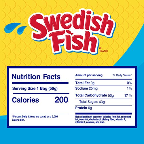 SWEDISH FISH Soft & Chewy Candy - 24 Full Size Packs