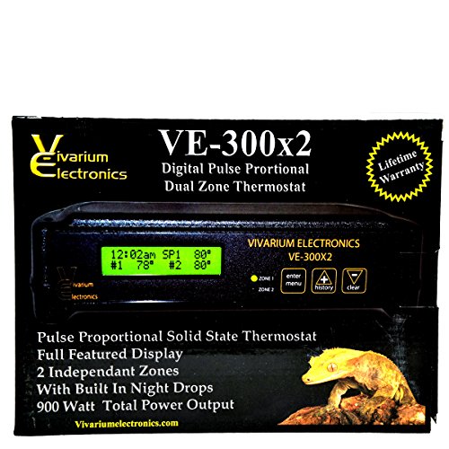 Vivarium Electronics VE300X2 Thermostat (Reptile Basics)