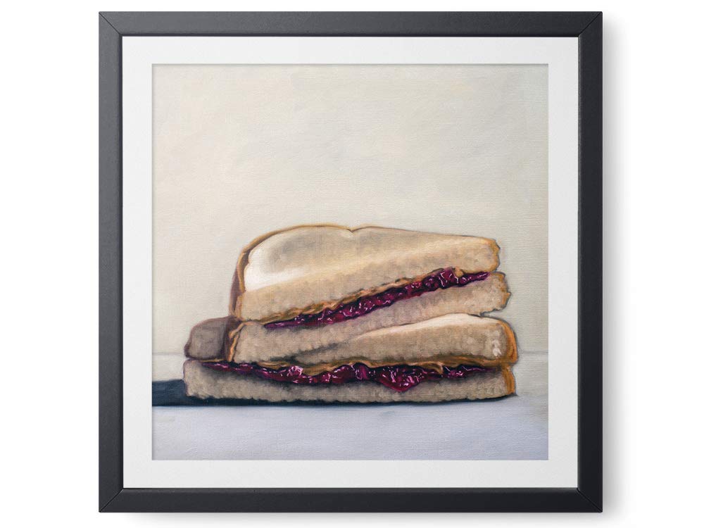 Amazon Com Peanut Butter And Jelly Sandwich Oil Painting Giclee