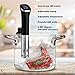 Gourmia GSV115 - Immersion Compact Sous Vide Pod with LED Display - Digital Timer - Accurate Cooking - 800 Watts - Recipe Book Included
