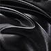 Hotel Quality Black Duvet Cover Set King Size Silk Like Satin Bedding with Hidden Zipper Ties Soft Comfortable Hypoallergenic Stain Resistant Solid Quilt / Comforter Cover Set by Lucky lover