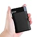 MEZONE Portable Charger Power Bank 6000mAh External Battery Charger 2 USB Ports with 2.4A Output Credit Card Size for iPhone, iPad and Samsung Galaxy Mobile Phone and More(Black)