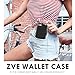 ZVE Case for Apple iPhone 6s / 6 - Black Leather Folio Wallet Case with Card Holder, Wrist Strap, 4.7 inch, Unisex
