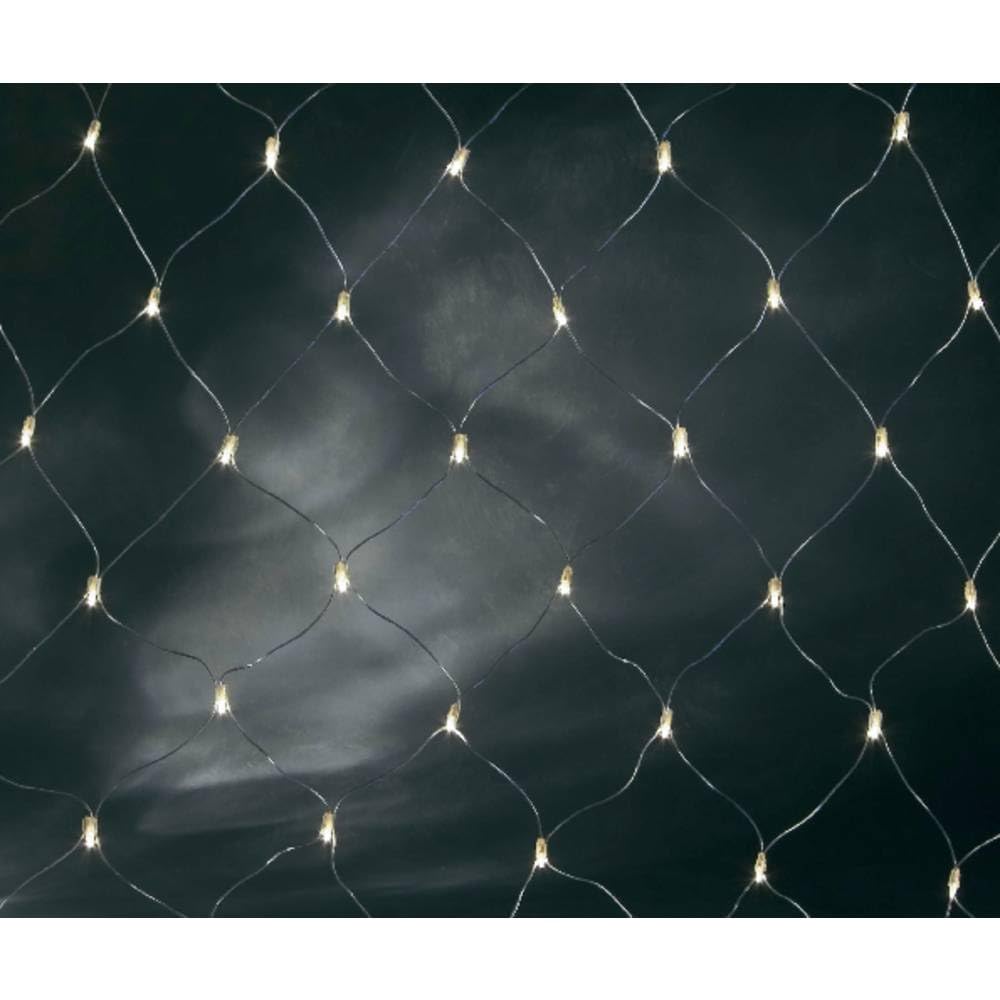 Konstsmide Light Set Outdoor 160 Micro Bulb Net on Transparent Cable, 100 cm x 200 cm - Clear