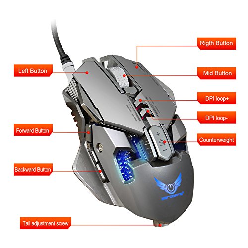 Game mice, JUKSTG-ZERODATE [7 Programmable Buttons][Ergonomic